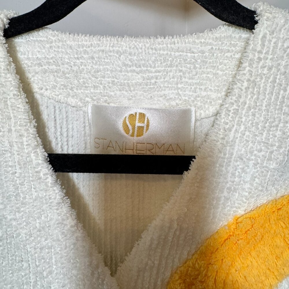 Stan Herman “Moon & Stars” Chenille Robe — 90s Cozy - VINTAGE - Picture 7 of 8
